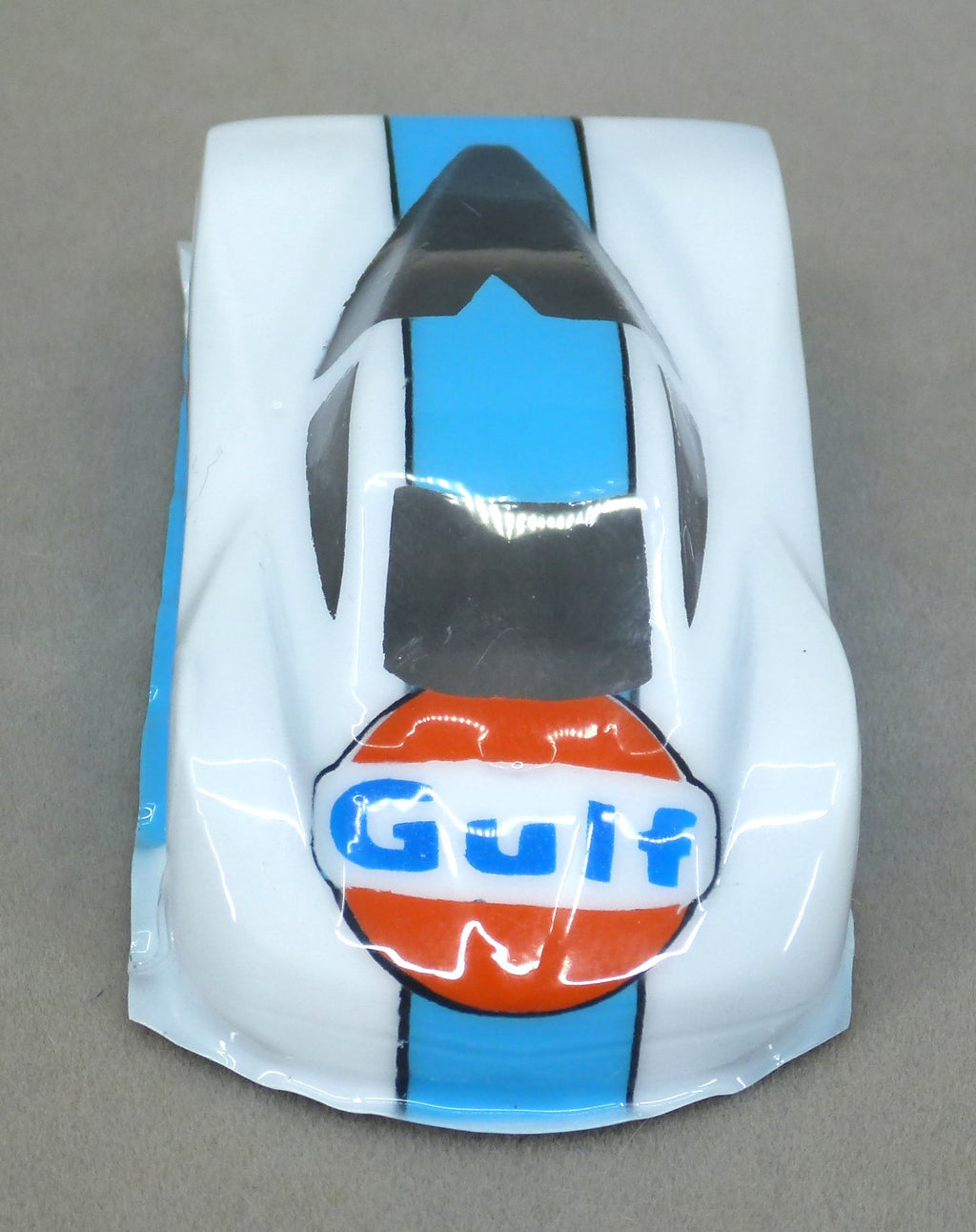 Gulf Car (White) - Professionally Painted Lexan HO Slot Car Body