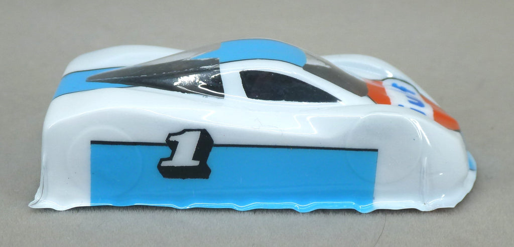 Gulf Car (White) - Professionally Painted Lexan HO Slot Car Body