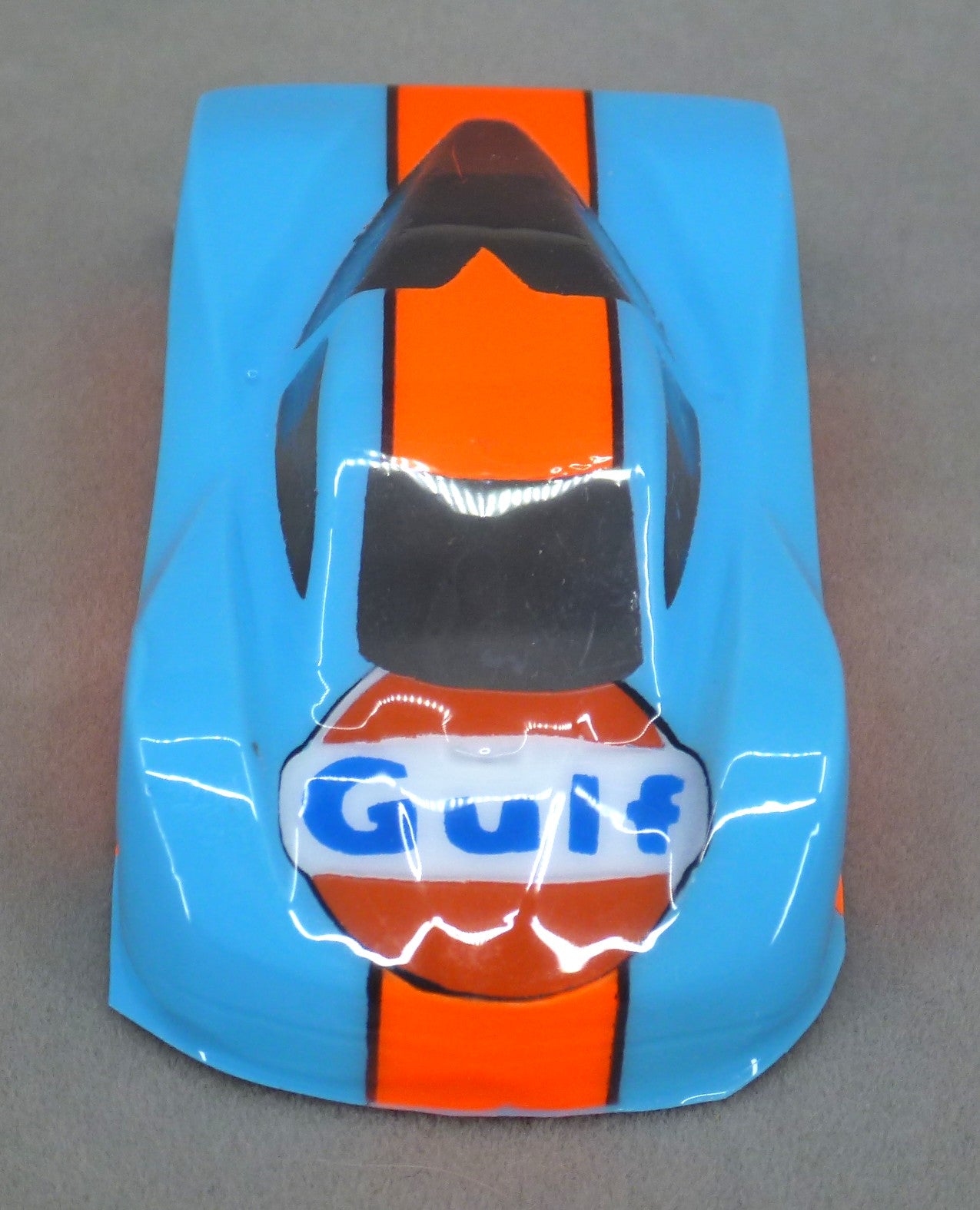 Gulf Car (Blue) - Professionally Painted Lexan HO Slot Car Body