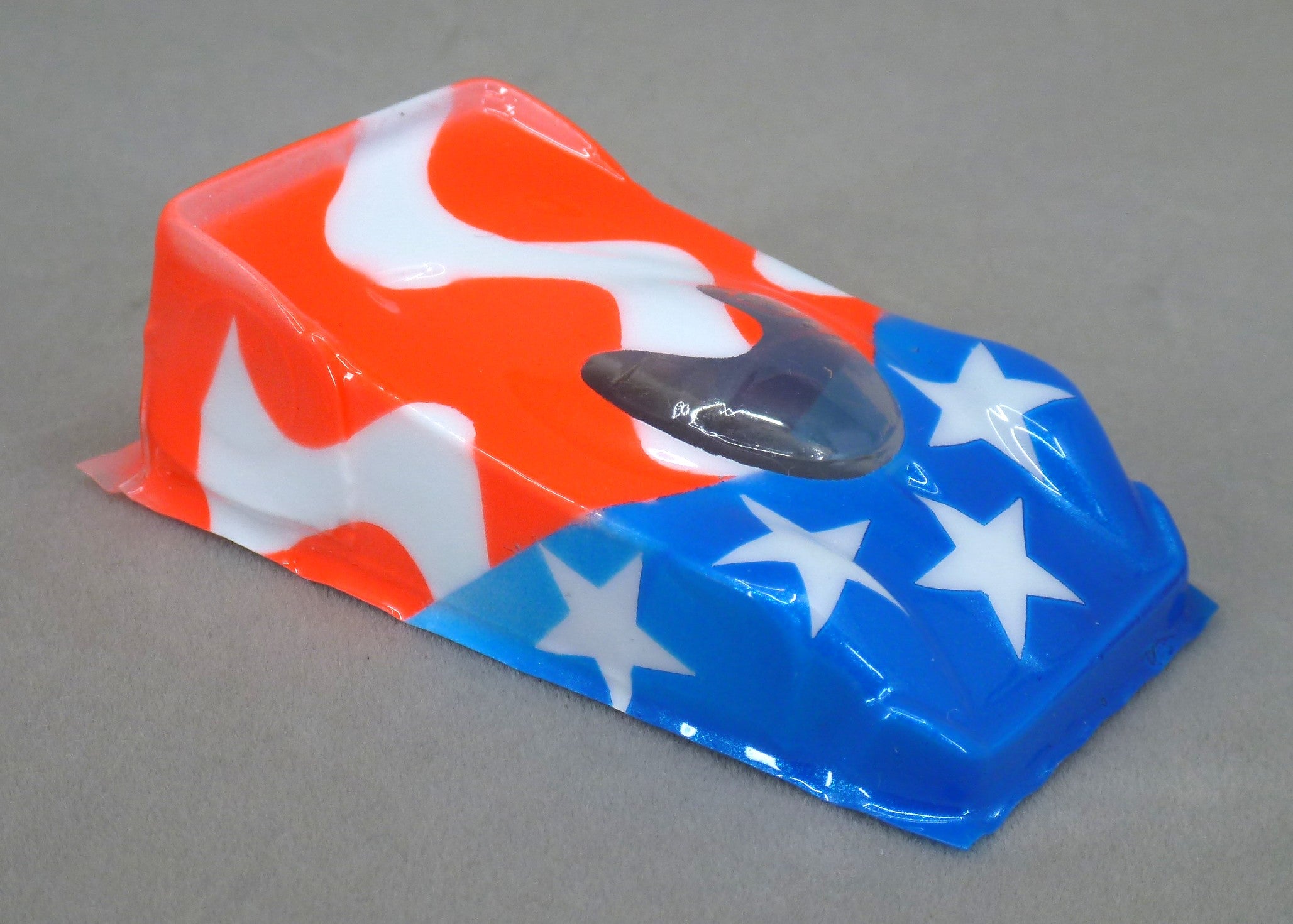 Stars and Stripes (design #2) - Professionally Painted Lexan HO Slot Car Body