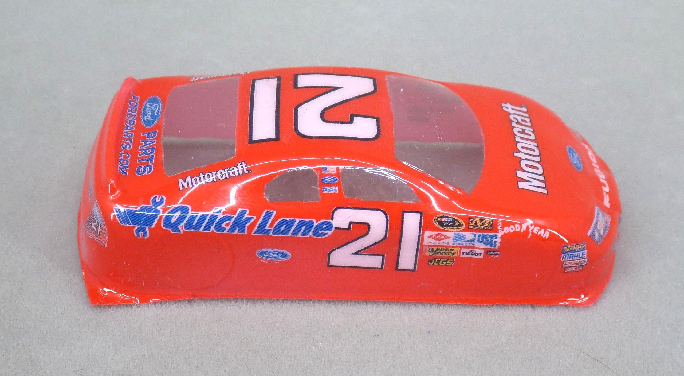 NASCAR (Motorcraft) - Professionally Painted Lexan HO Slot Car Body