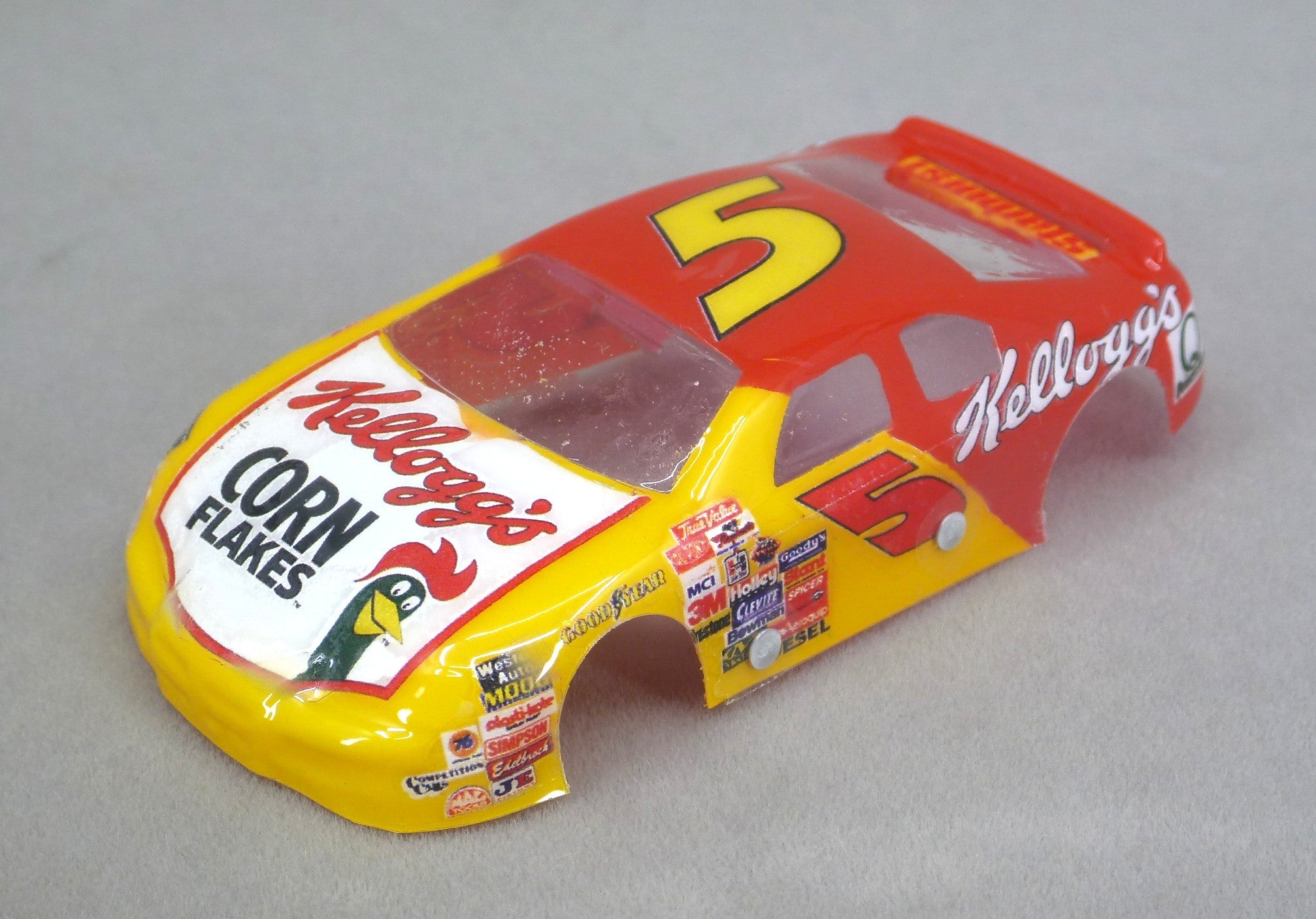 NASCAR (Corn Flakes) - Professionally Painted Lexan HO Slot Car Body