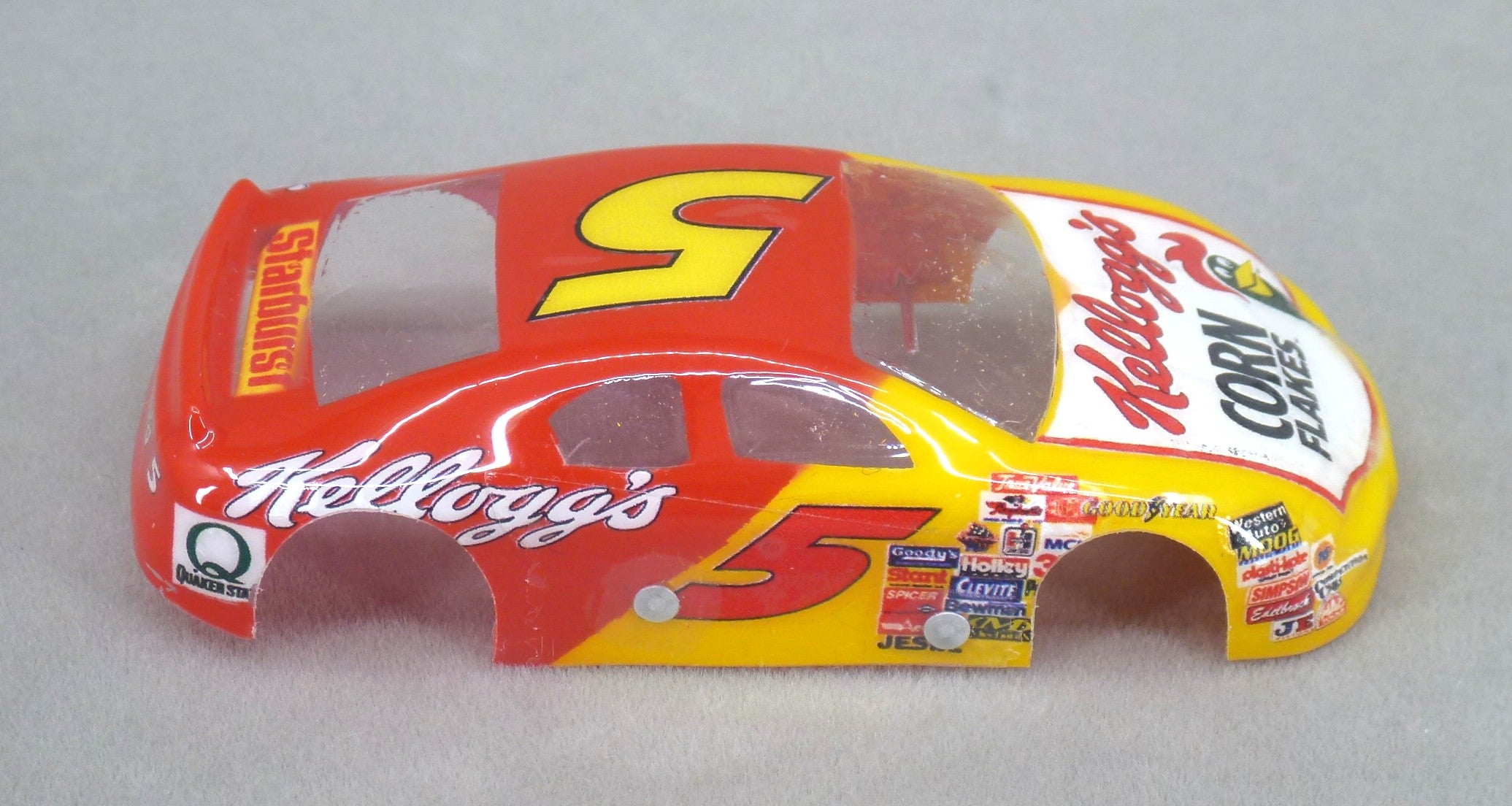 NASCAR (Corn Flakes) - Professionally Painted Lexan HO Slot Car Body