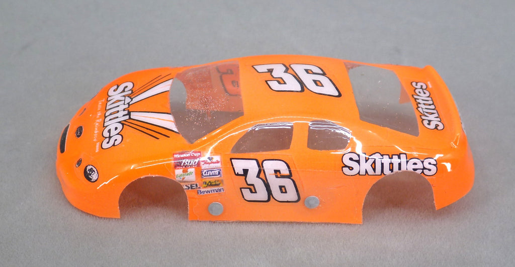 NASCAR (Skittles) - Professionally Painted Lexan HO Slot Car Body