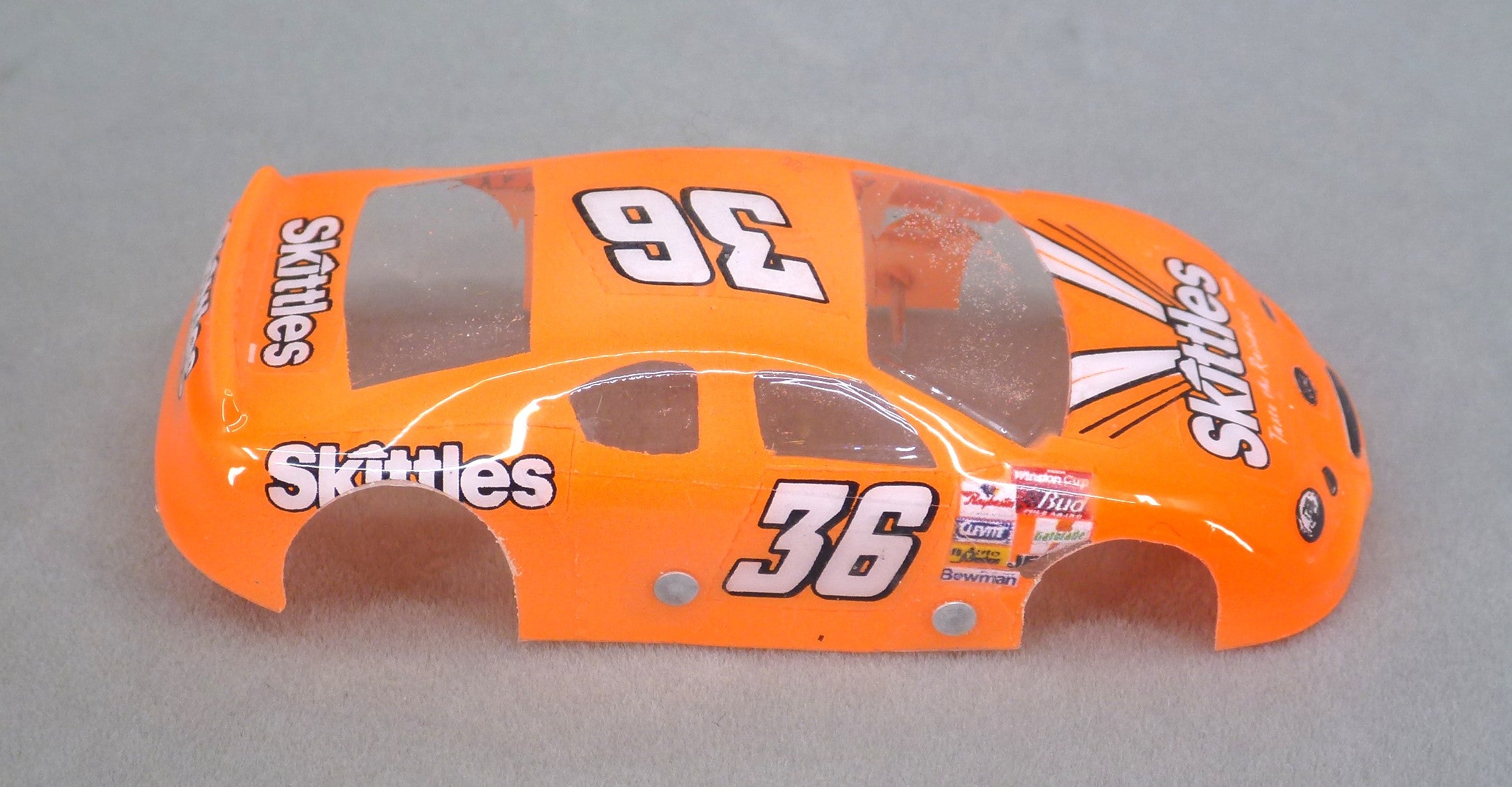 NASCAR (Skittles) - Professionally Painted Lexan HO Slot Car Body