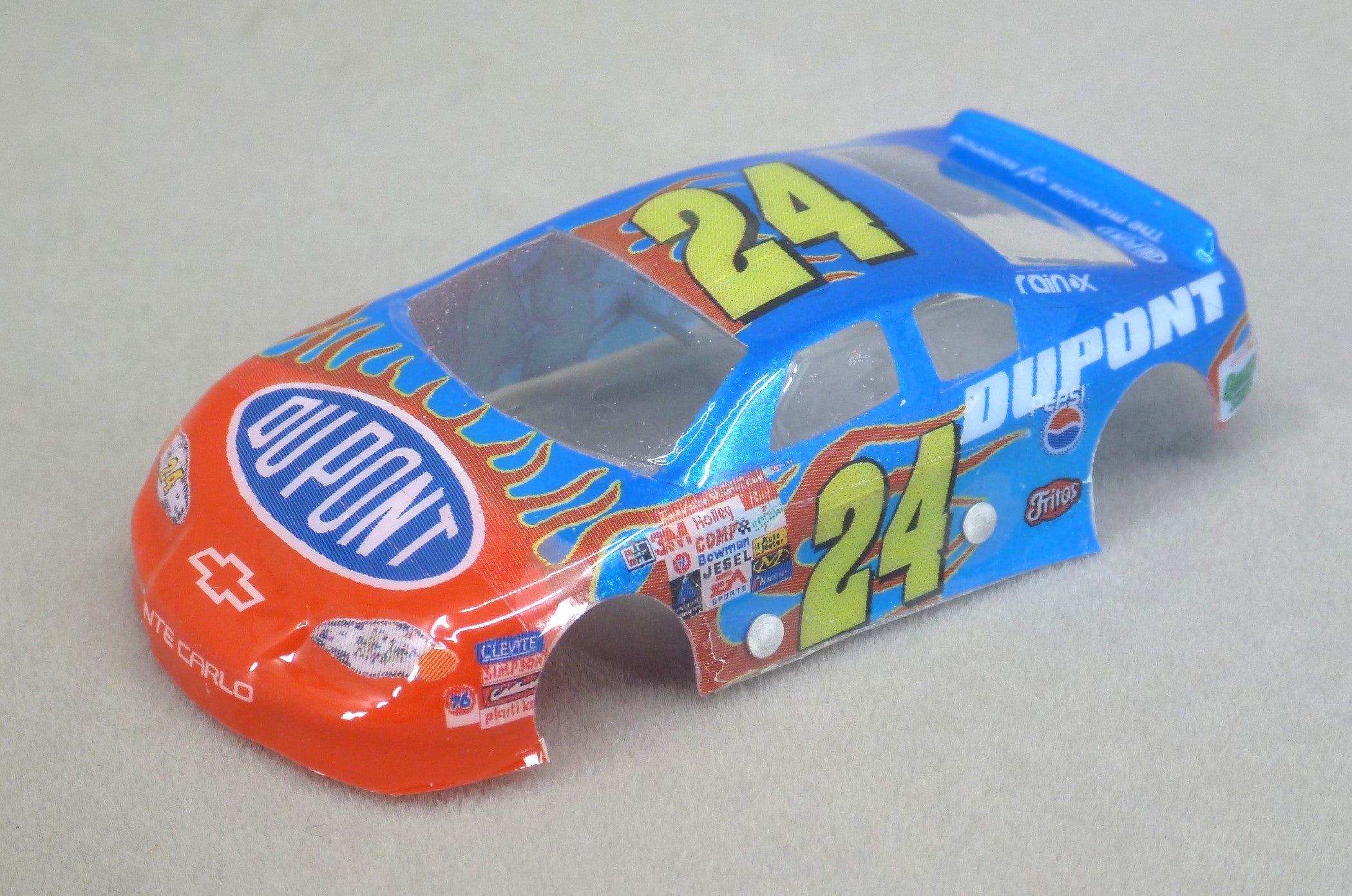 NASCAR (Dupont) - Professionally Painted Lexan HO Slot Car Body