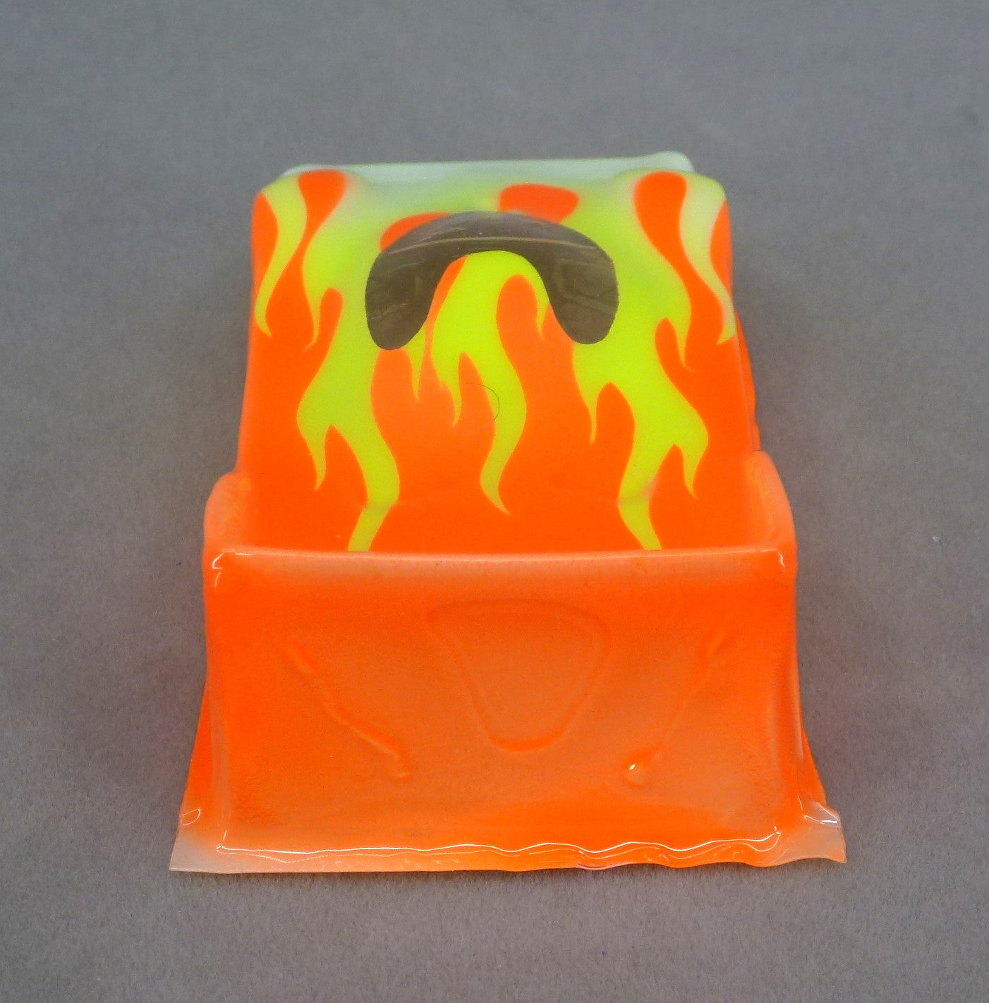 Flames Car (Orange) - Professionally Painted Lexan HO Slot Car Body