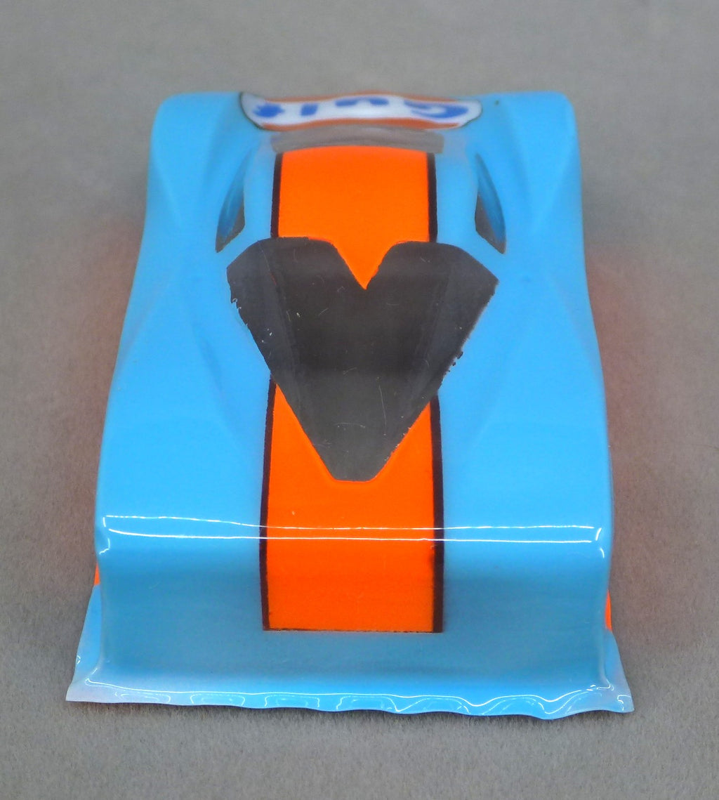 Gulf Car (Blue) - Professionally Painted Lexan HO Slot Car Body