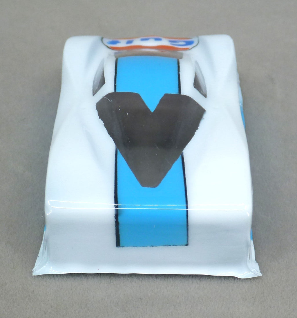 Gulf Car (White) - Professionally Painted Lexan HO Slot Car Body