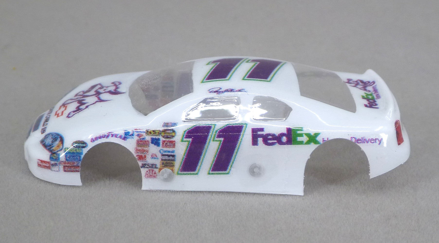 NASCAR (FedEx) - Professionally Painted Lexan HO Slot Car Body