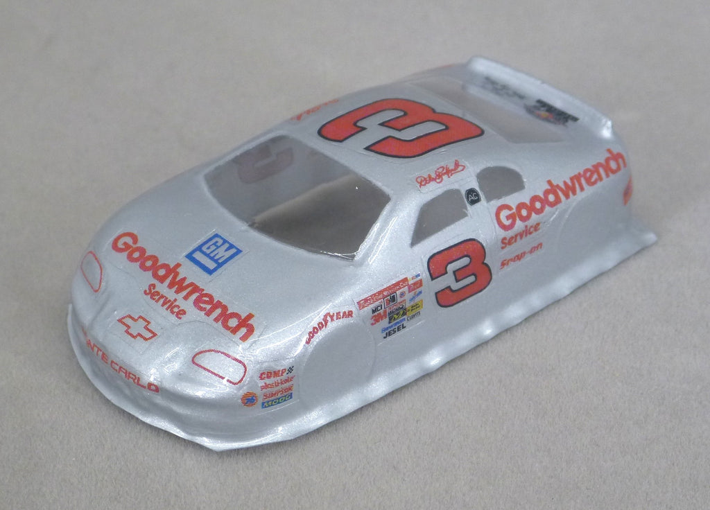 NASCAR (Goodwrench #3) - Professionally Painted Lexan HO Slot Car Body