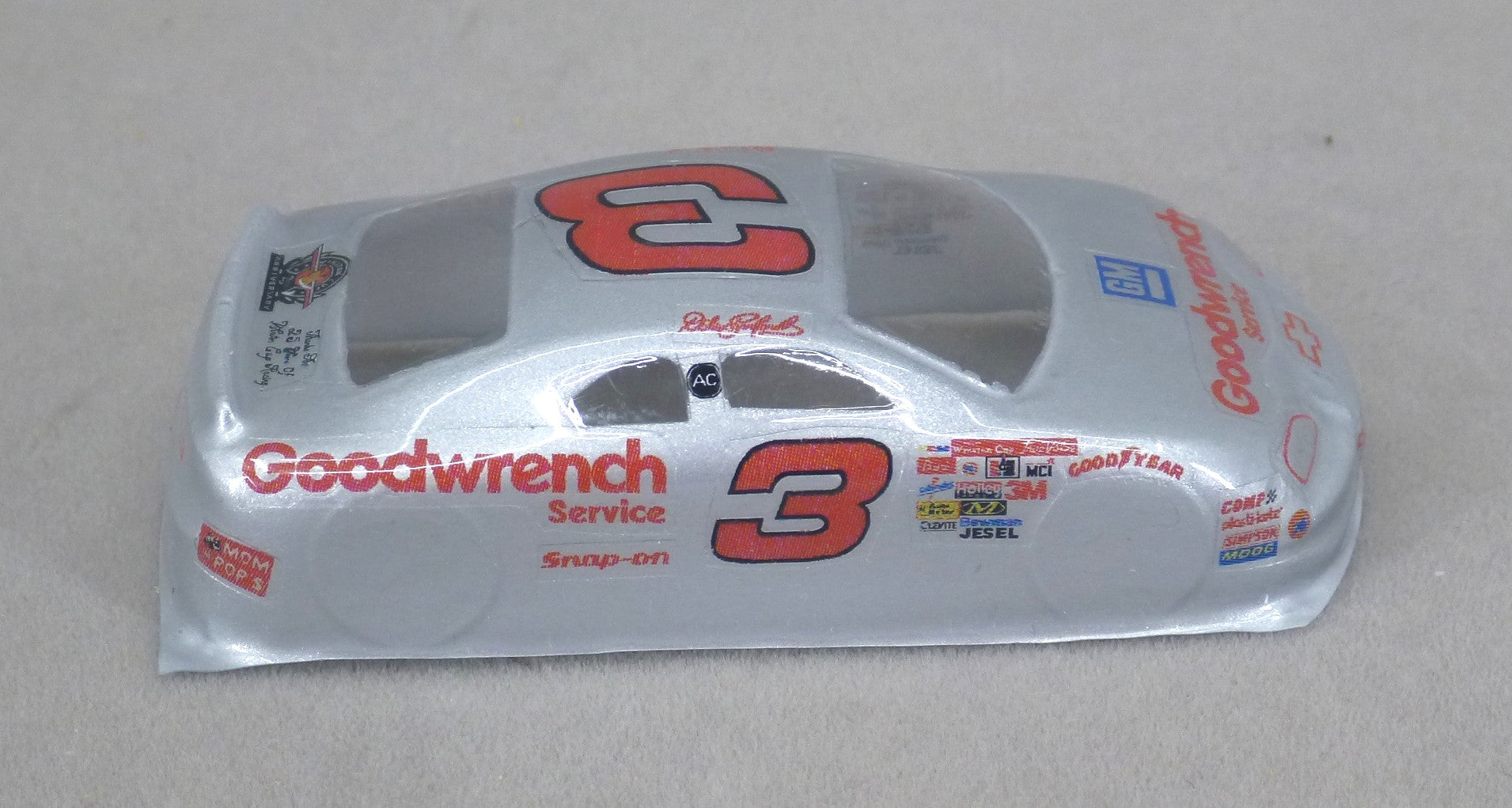 NASCAR (Goodwrench #3) - Professionally Painted Lexan HO Slot Car Body