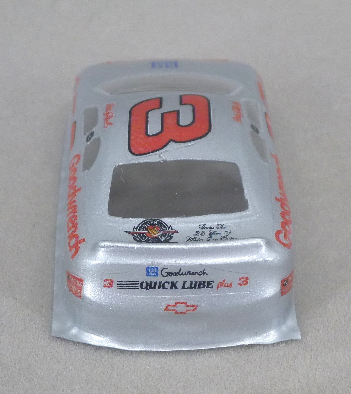 NASCAR (Goodwrench #3) - Professionally Painted Lexan HO Slot Car Body