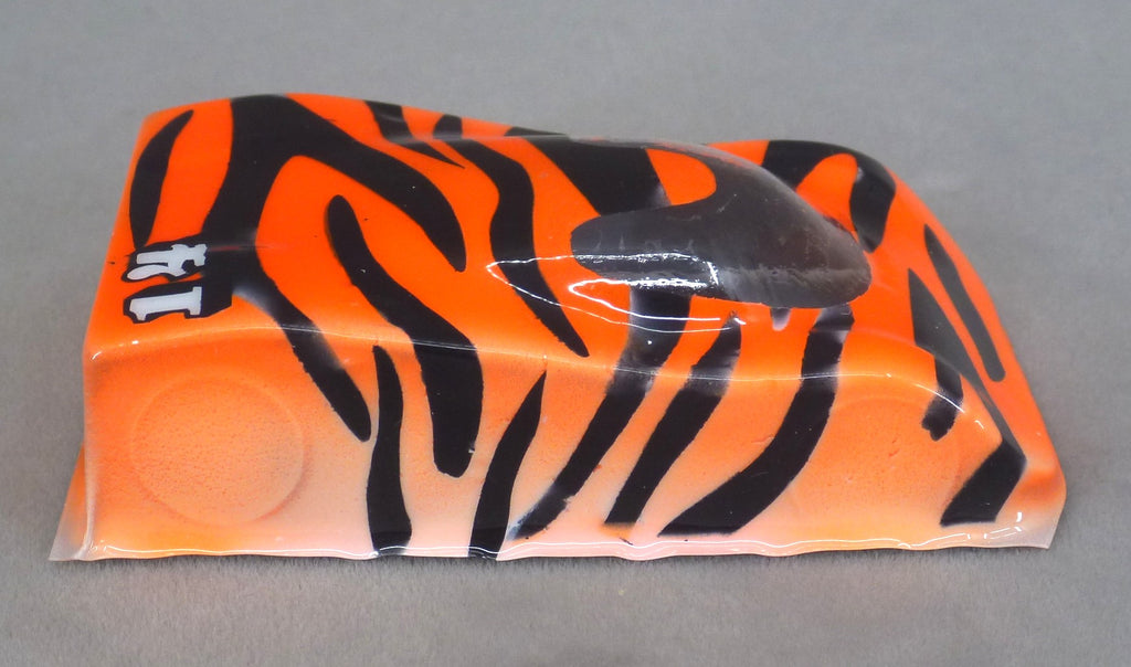 Tiger Pattern (Orange & Black) - Professionally Painted Lexan HO Slot Car Body