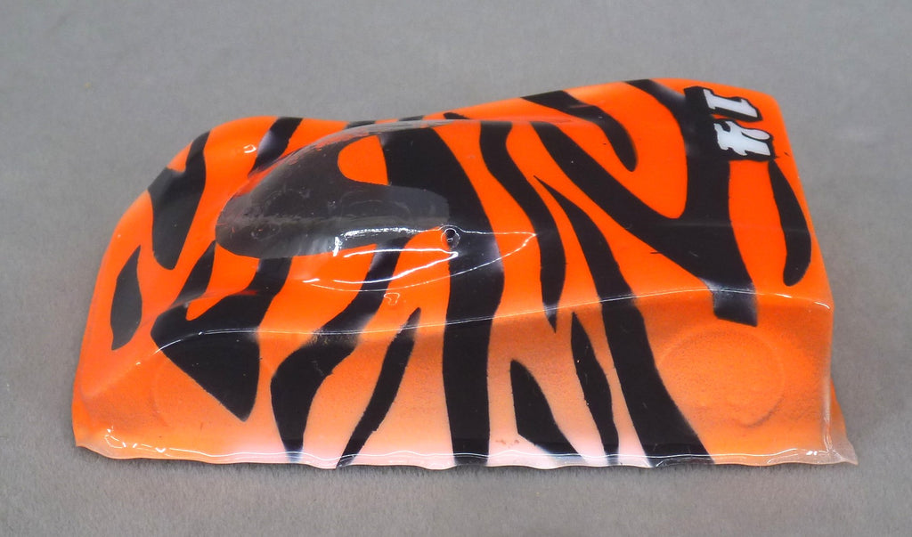 Tiger Pattern (Orange & Black) - Professionally Painted Lexan HO Slot Car Body