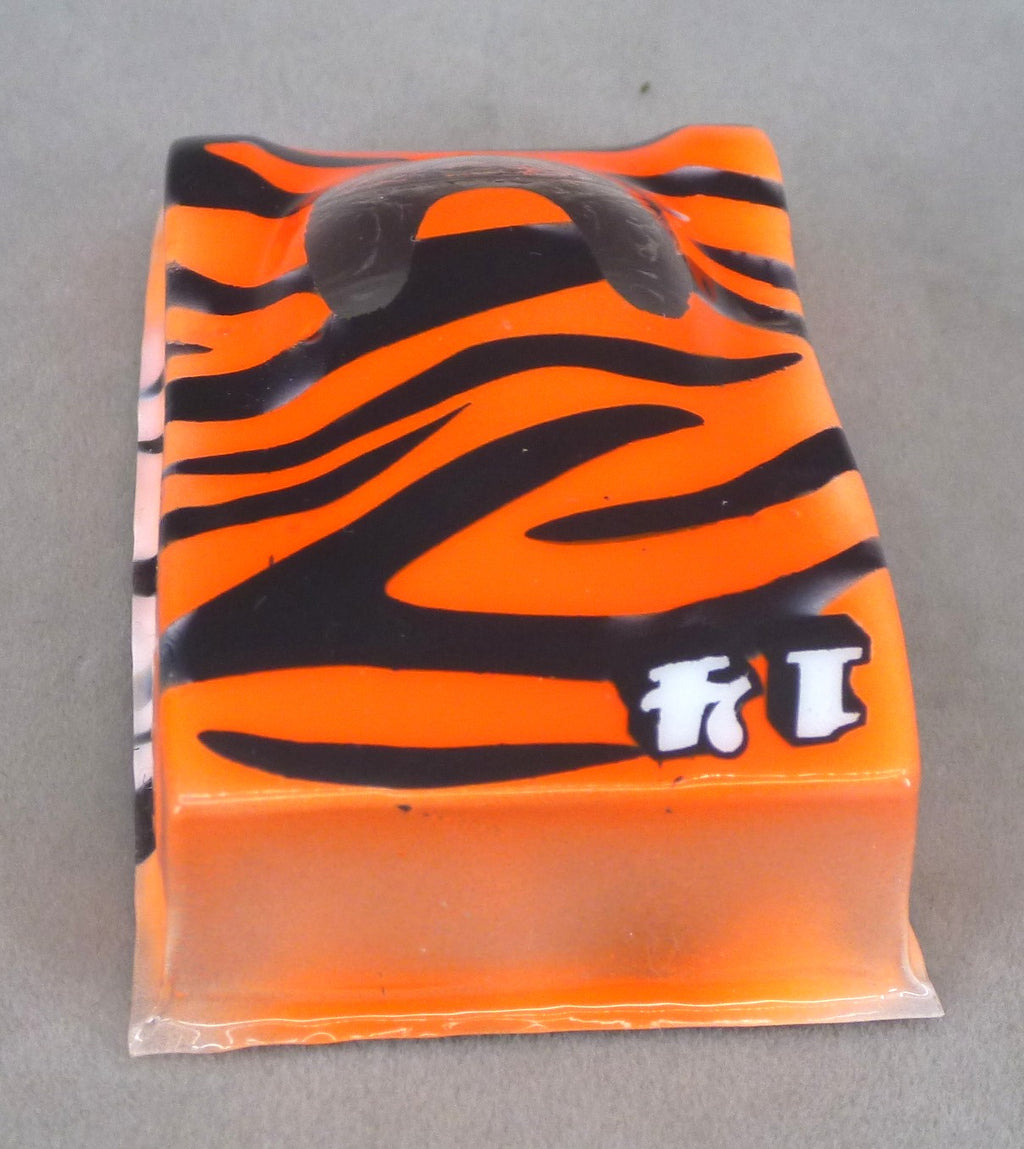 Tiger Pattern (Orange & Black) - Professionally Painted Lexan HO Slot Car Body