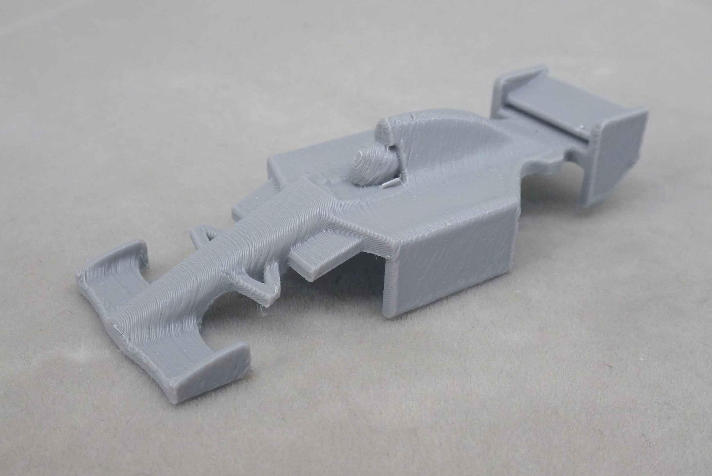 3D Printed Indy Car Hard Body - Gray