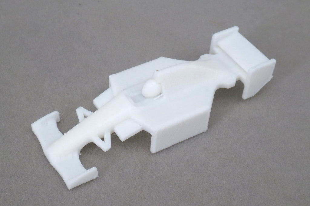 3D Printed Indy Car Hard Body - White