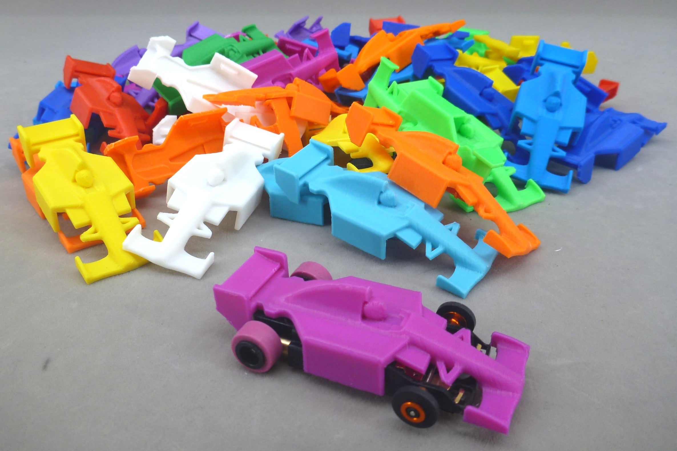 3D Printed Indy Car Hard Body - Yellow