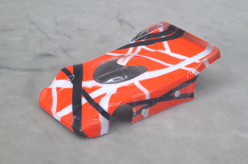 Helter Skelter (Red) - Professionally Painted Lexan HO Slot Car Body