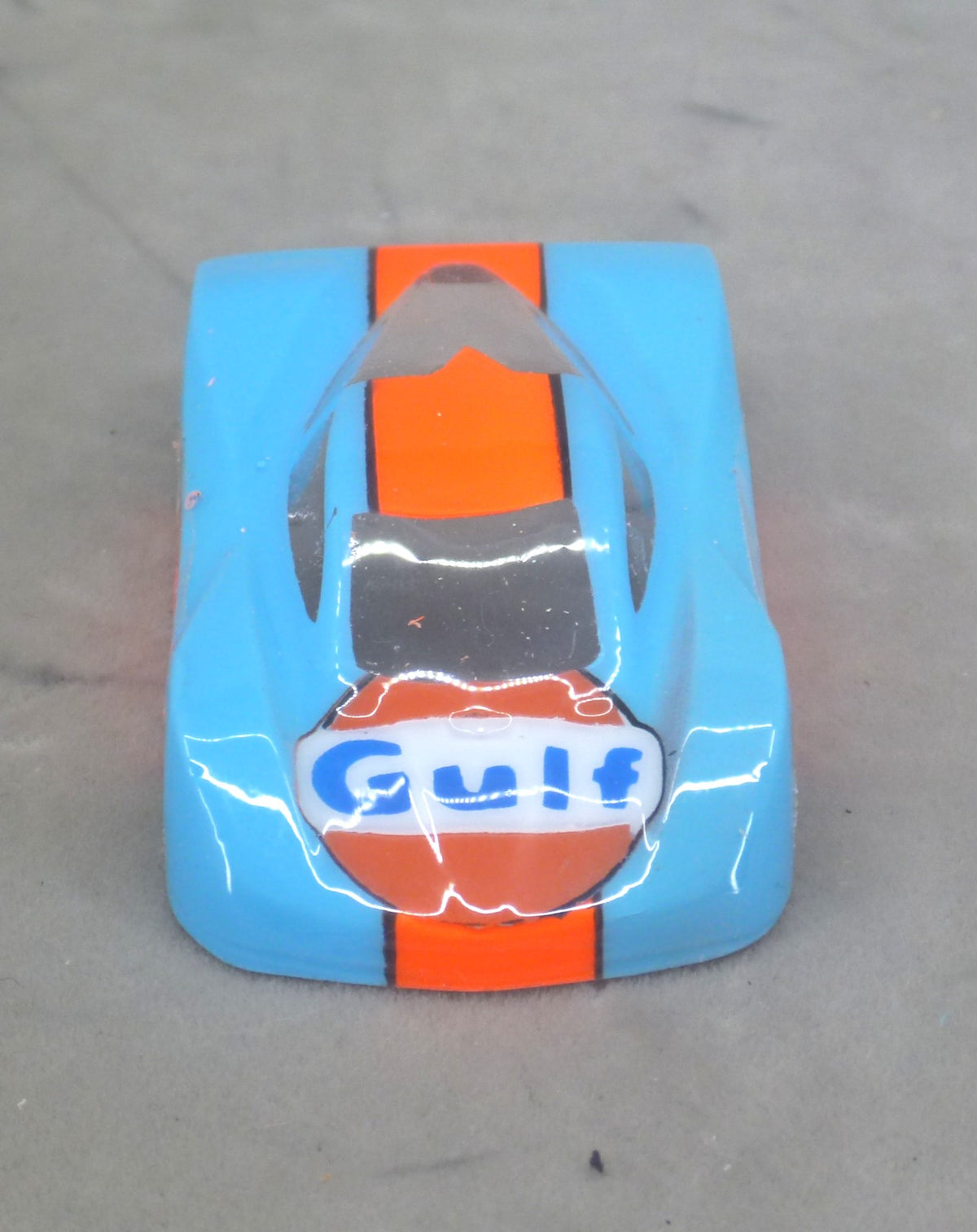 Gulf Car (Lighter Blue) - Professionally Painted Lexan HO Slot Car Body