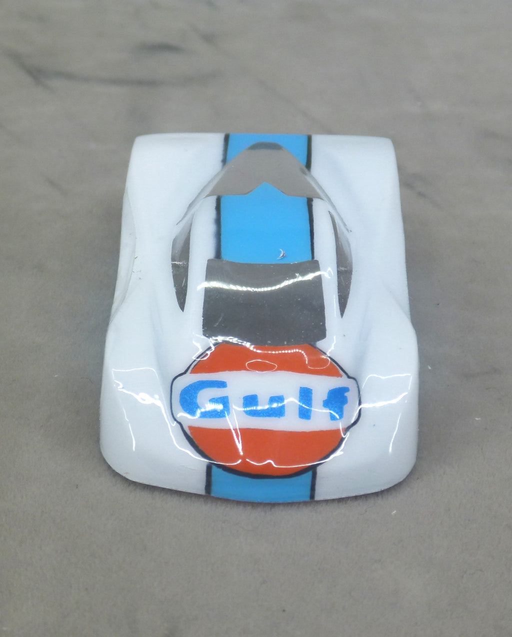 Gulf Car (White) - Professionally Painted Lexan HO Slot Car Body