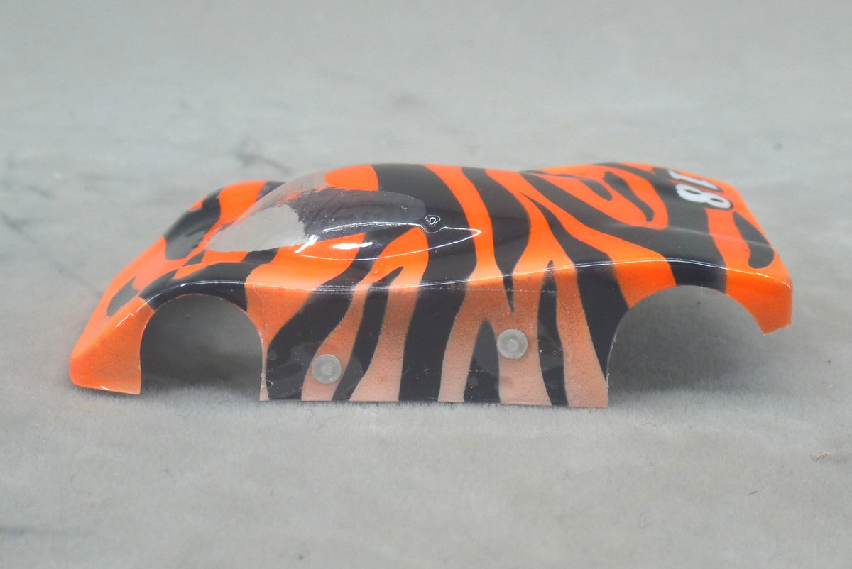 Tiger Pattern (Orange & Black) - Professionally Painted Lexan HO Slot Car Body