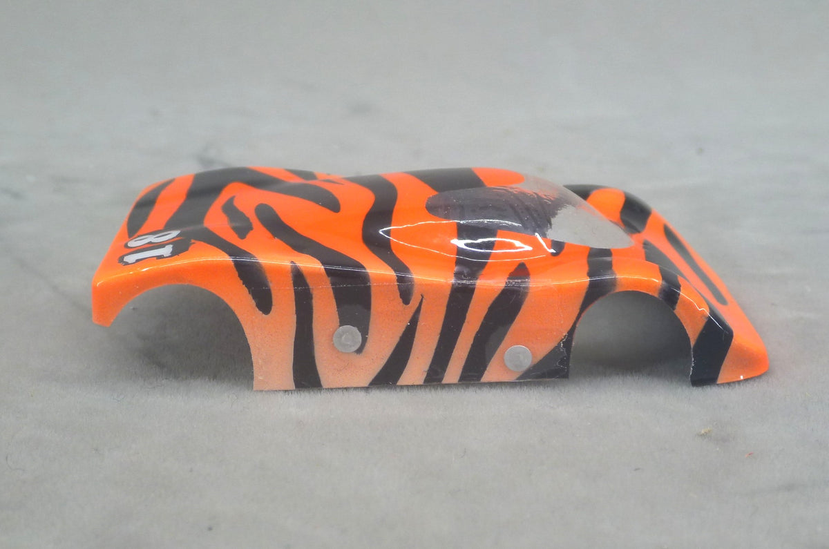 Tiger Pattern (Orange & Black) - Professionally Painted Lexan HO Slot Car Body