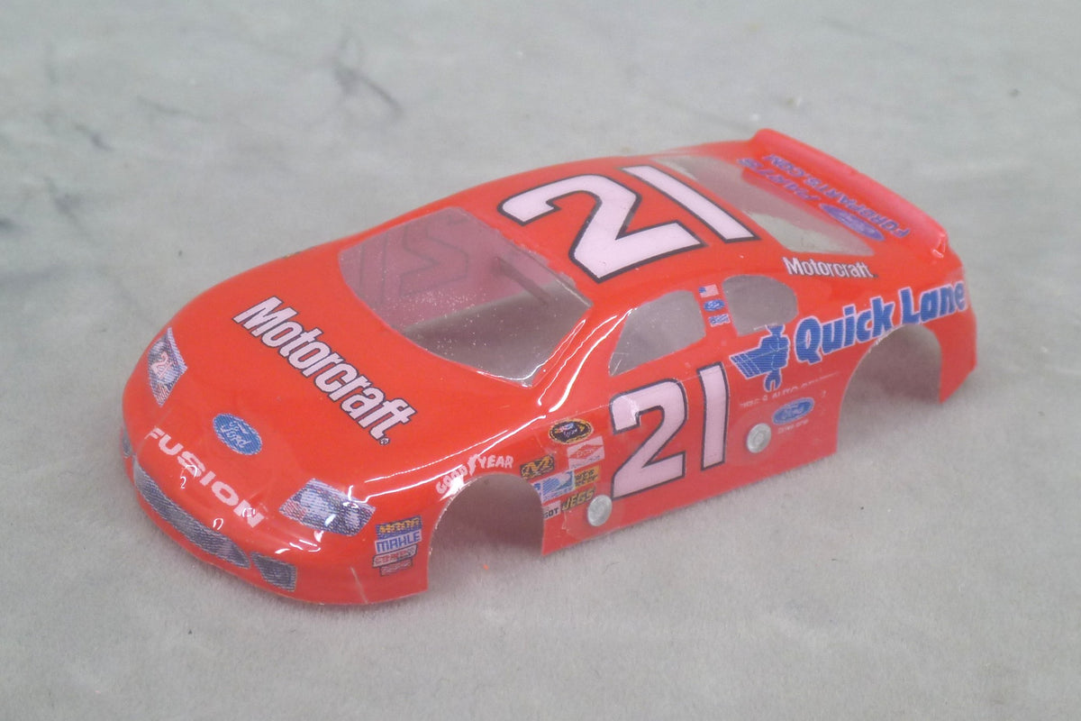 NASCAR (Motorcraft) - Professionally Painted Lexan HO Slot Car Body