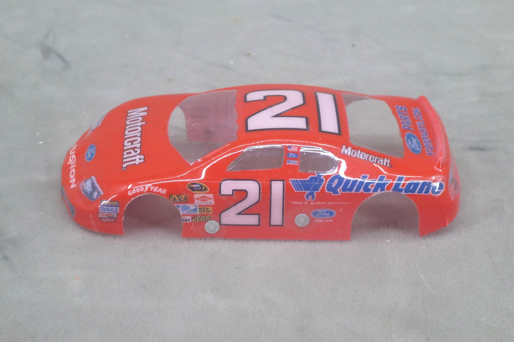 NASCAR (Motorcraft) - Professionally Painted Lexan HO Slot Car Body