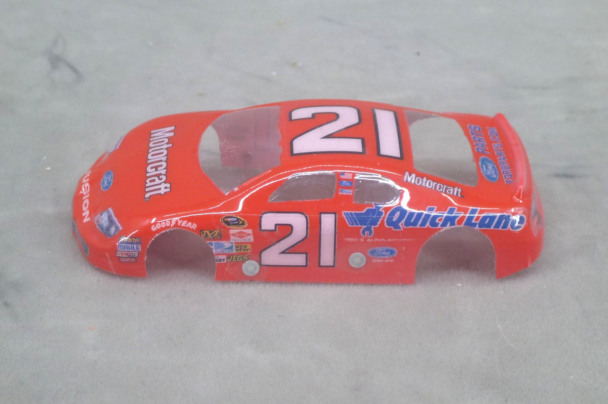 NASCAR (Motorcraft) - Professionally Painted Lexan HO Slot Car Body