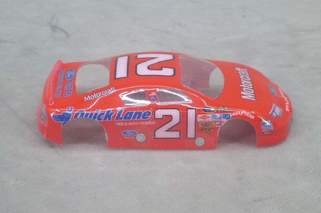 NASCAR (Motorcraft) - Professionally Painted Lexan HO Slot Car Body