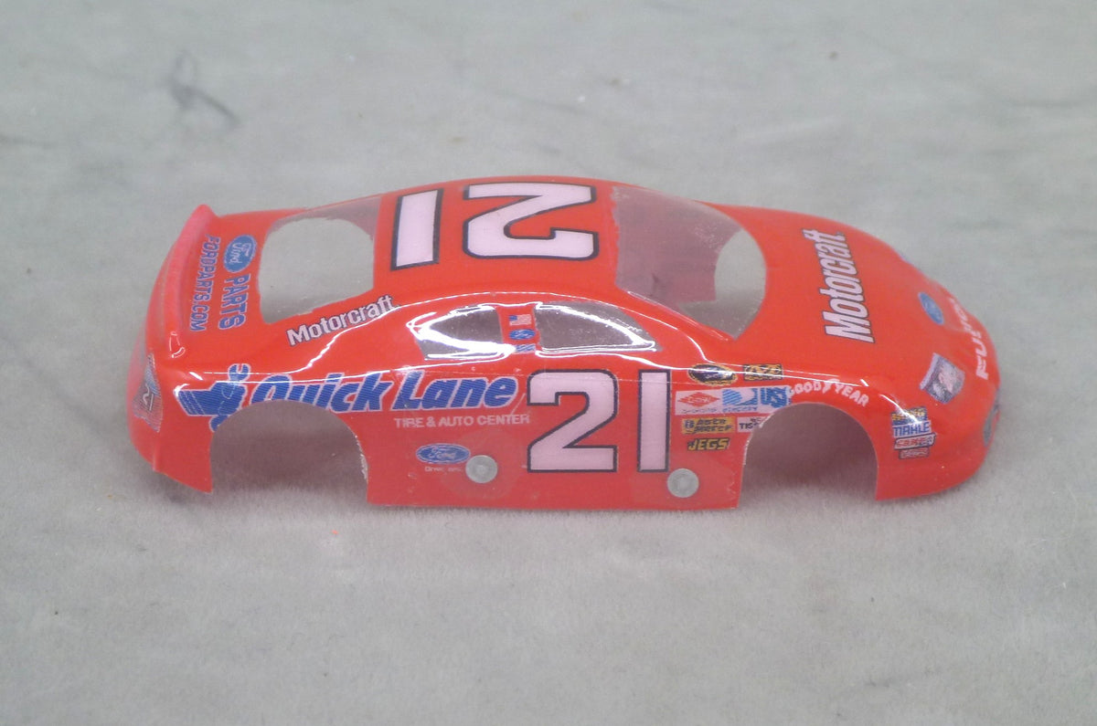 NASCAR (Motorcraft) - Professionally Painted Lexan HO Slot Car Body