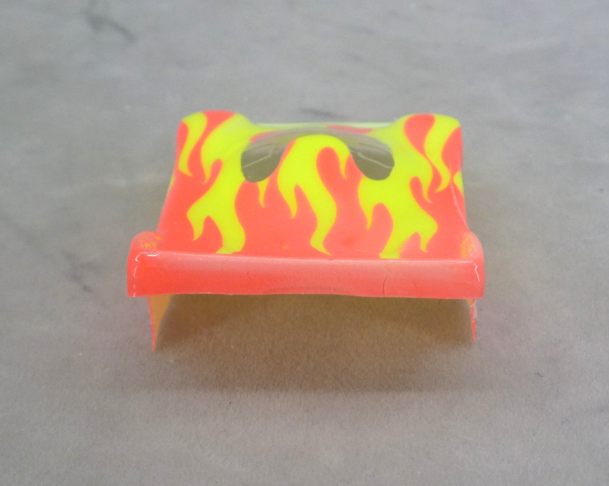 Flames (Orange) - Professionally Painted Lexan HO Slot Car Body