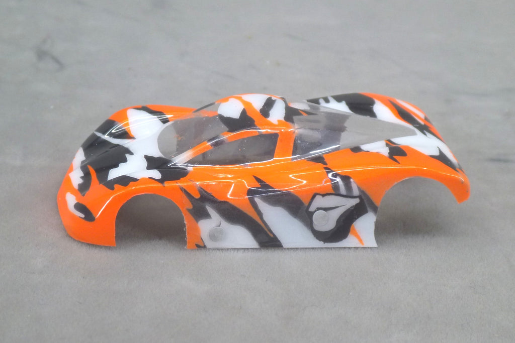 Shatter (Orange) - Professionally Painted Lexan HO Slot Car Body