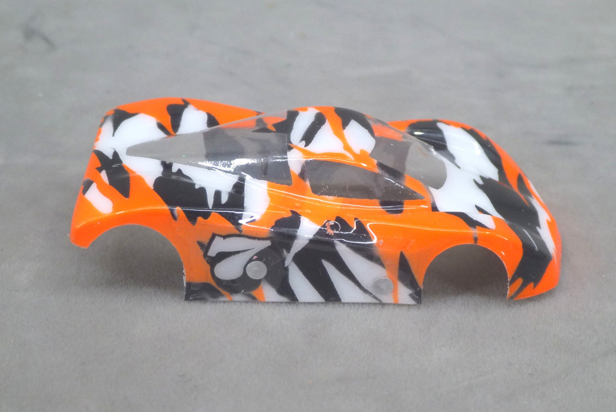Shatter (Orange) - Professionally Painted Lexan HO Slot Car Body