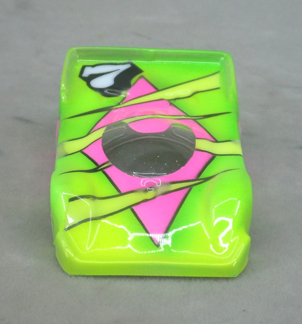Neon Ribbon (Lime Green) - Professionally Painted Lexan HO Slot Car Body