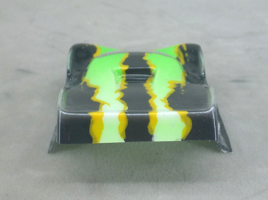 Monster (Green on Black) - Professionally Painted Lexan HO Slot Car Body