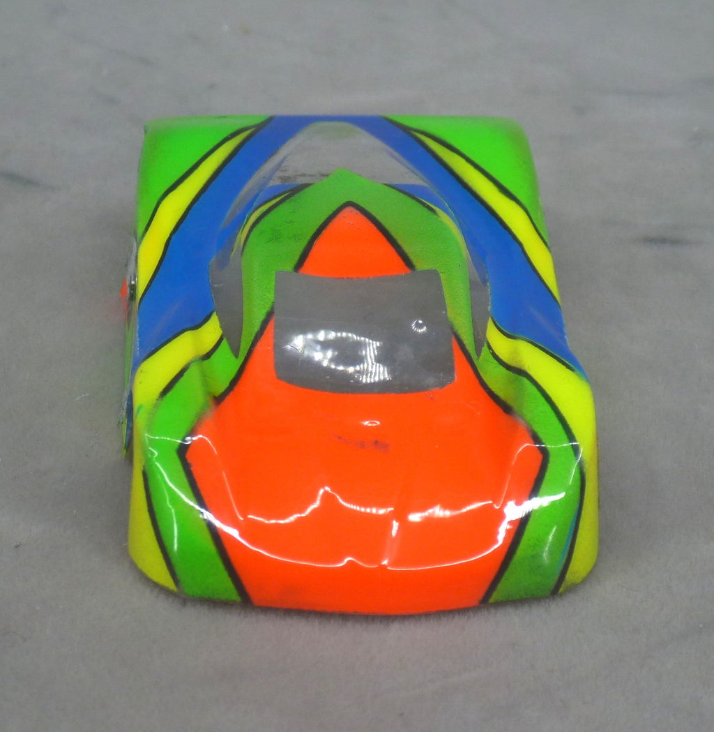Vector Strike (Orange/Green/Blue) - Professionally Painted Lexan HO Slot Car Body