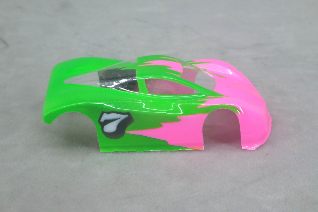 Toxic Pop (Fade Flame) Professionally Painted Lexan HO Slot Car Body