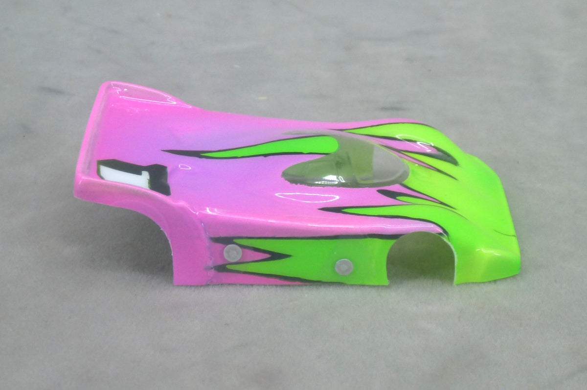 Toxic Pop (Reverse Razor) Professionally Painted Lexan HO Slot Car Body