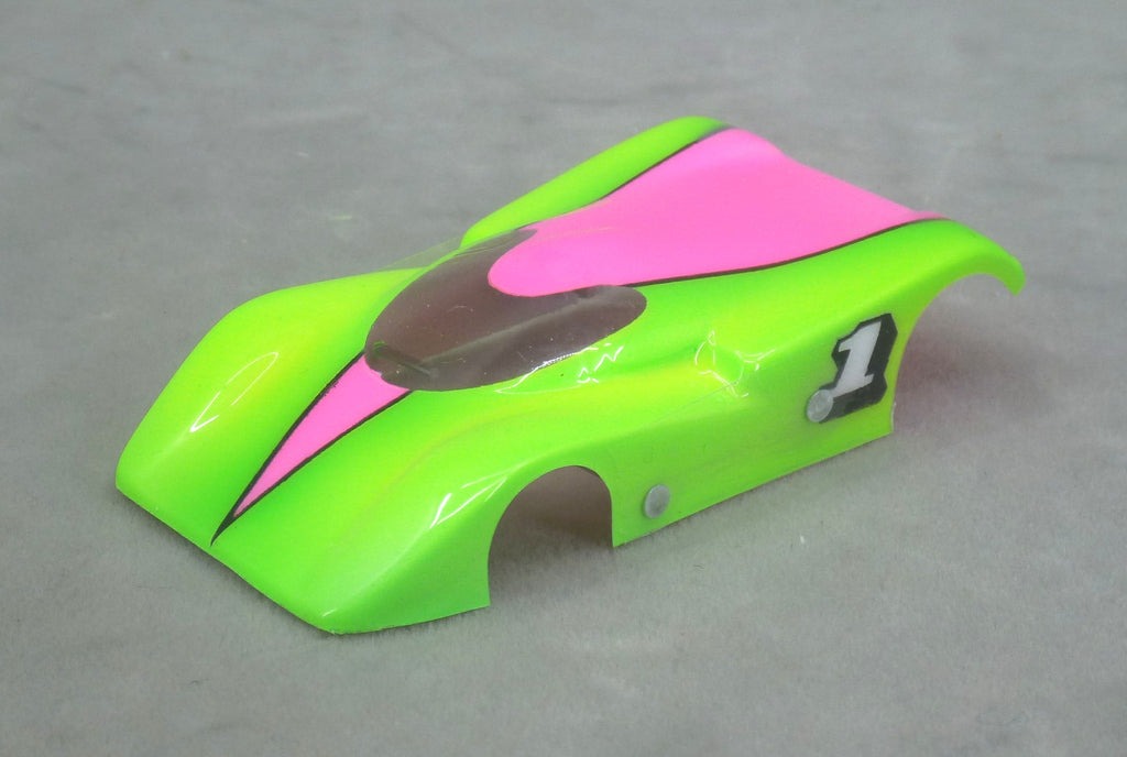 Toxic Pop (Spear Point) Professionally Painted Lexan HO Slot Car Body