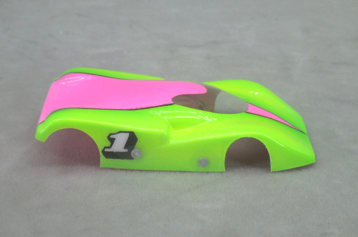 Toxic Pop (Spear Point) Professionally Painted Lexan HO Slot Car Body