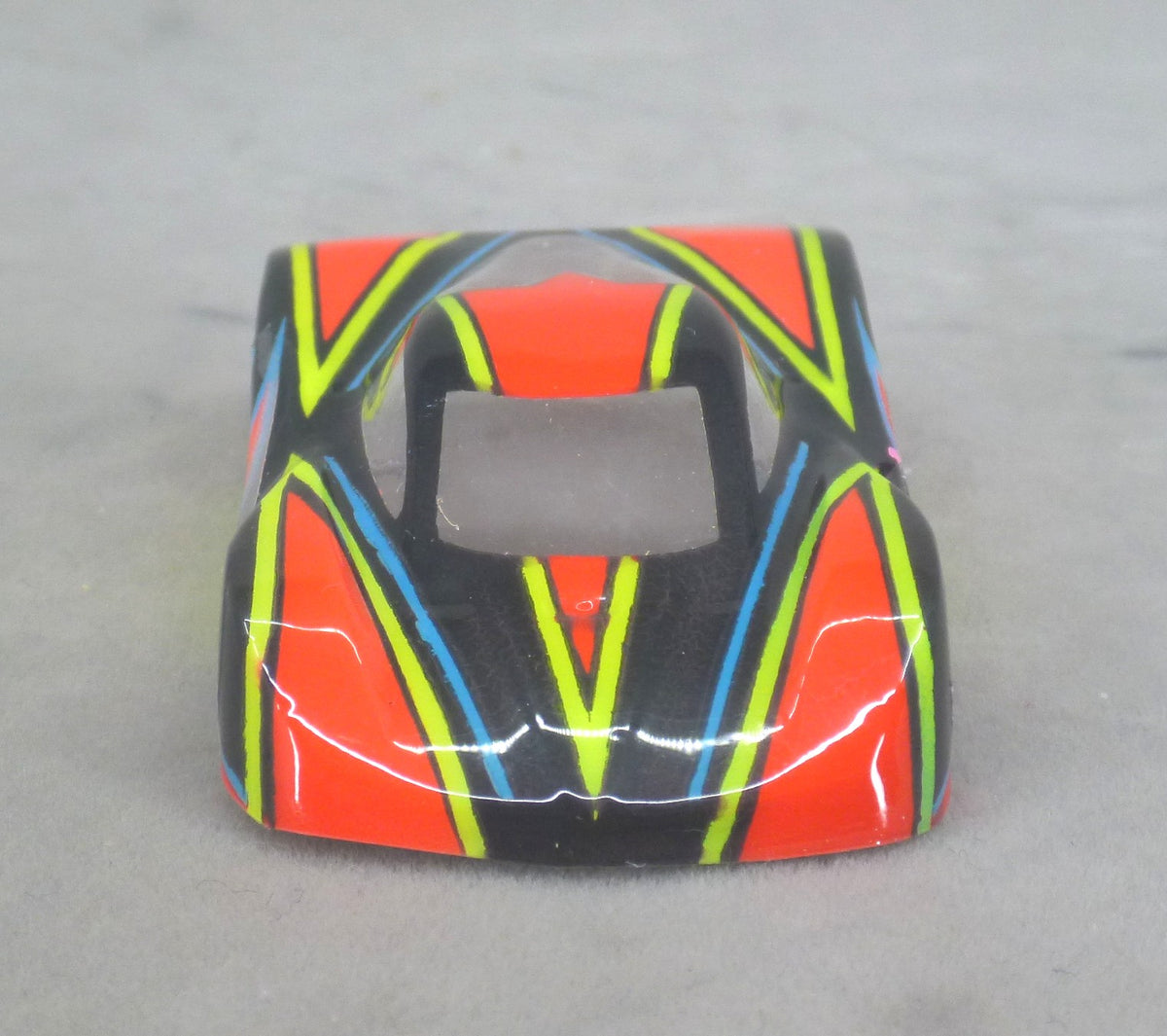 Dazzle (Red/Yellow/blue) - Professionally Painted Lexan HO Slot Car Body