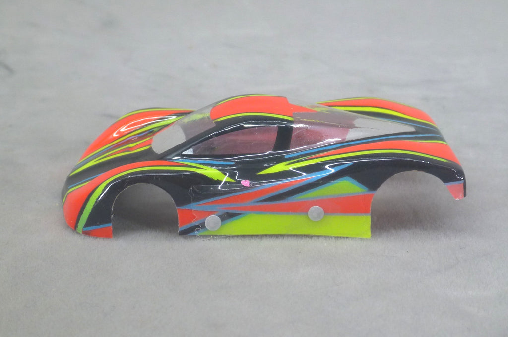 Dazzle (Red/Yellow/blue) - Professionally Painted Lexan HO Slot Car Body