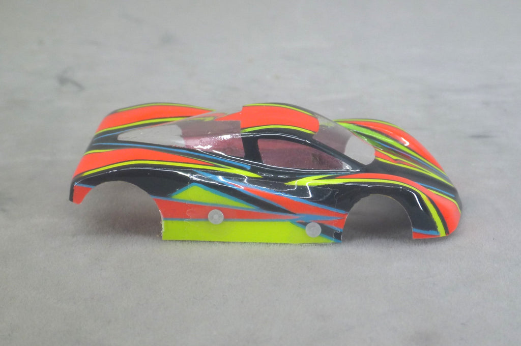 Dazzle (Red/Yellow/blue) - Professionally Painted Lexan HO Slot Car Body