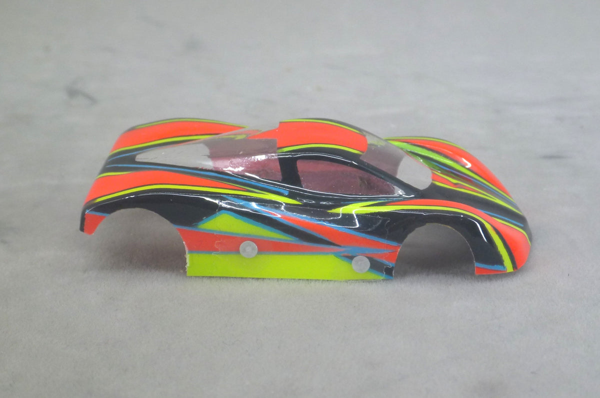 Dazzle (Red/Yellow/blue) - Professionally Painted Lexan HO Slot Car Body