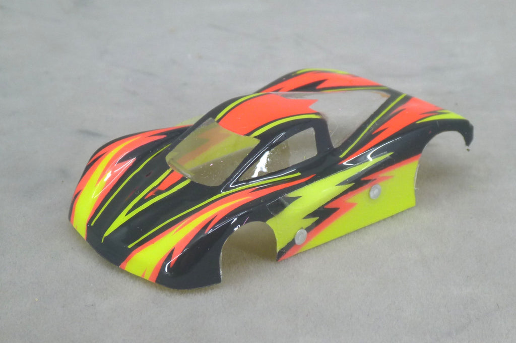 Dazzle (Yellow/Red/Yellow) - Professionally Painted Lexan HO Slot Car Body