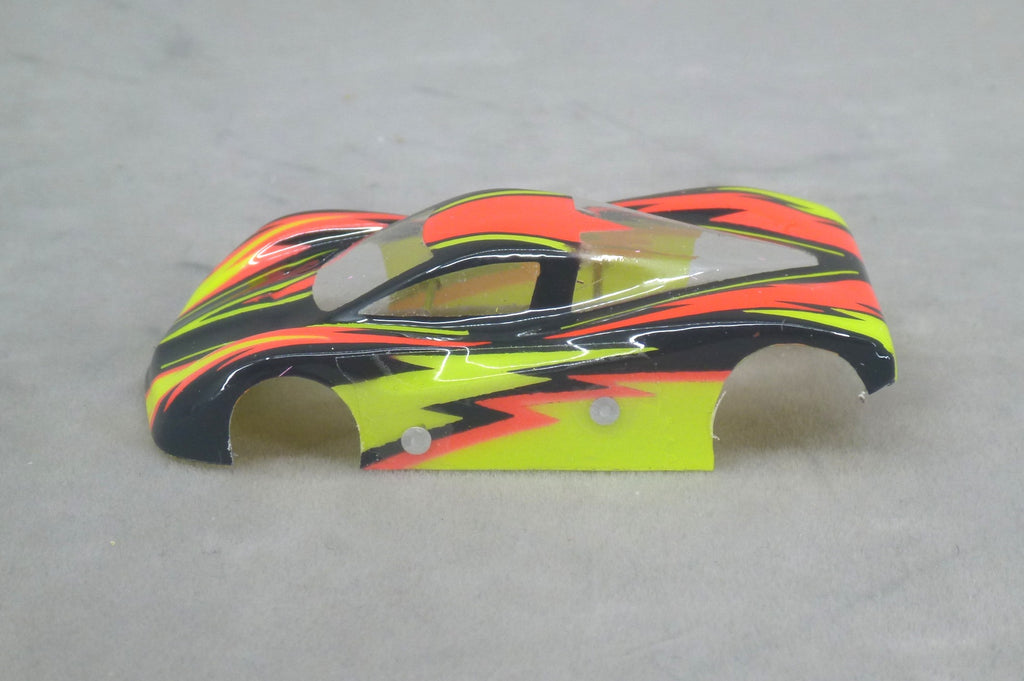 Dazzle (Yellow/Red/Yellow) - Professionally Painted Lexan HO Slot Car Body