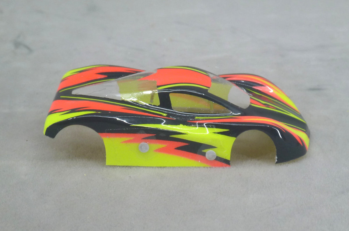 Dazzle (Yellow/Red/Yellow) - Professionally Painted Lexan HO Slot Car Body